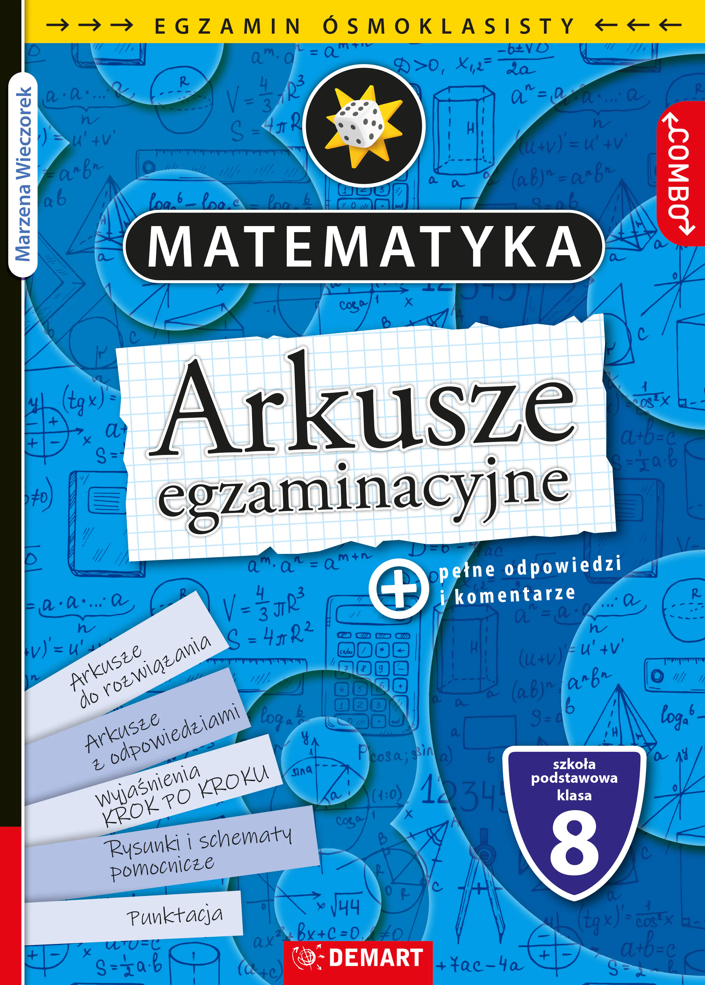 Książka - KSIAZECZKA EDUK A4 TESTY OSMOKLASISTY MATEMATYKA