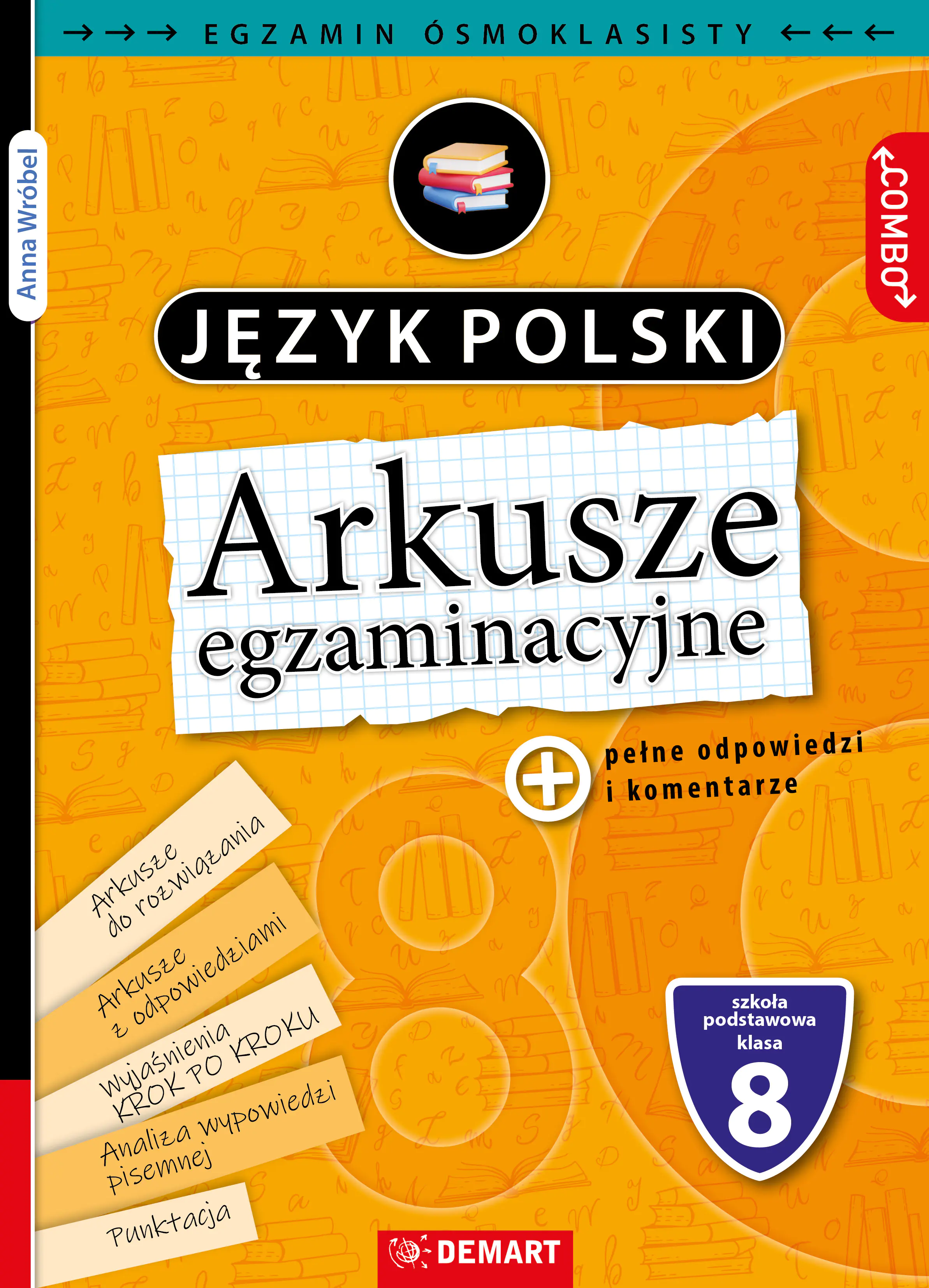 Książka - KSIAZECZKA EDUK A4 TESTY OSMOKLASISTY J.POLSKI