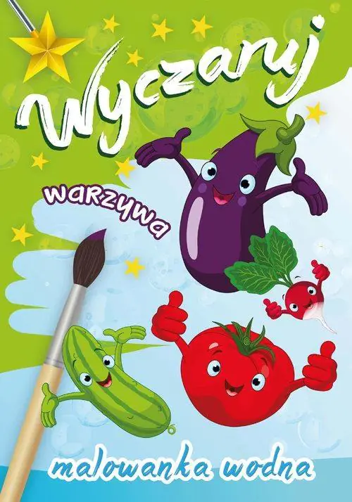 Książka - Wyczaruj warzywa. Malowanka wodna