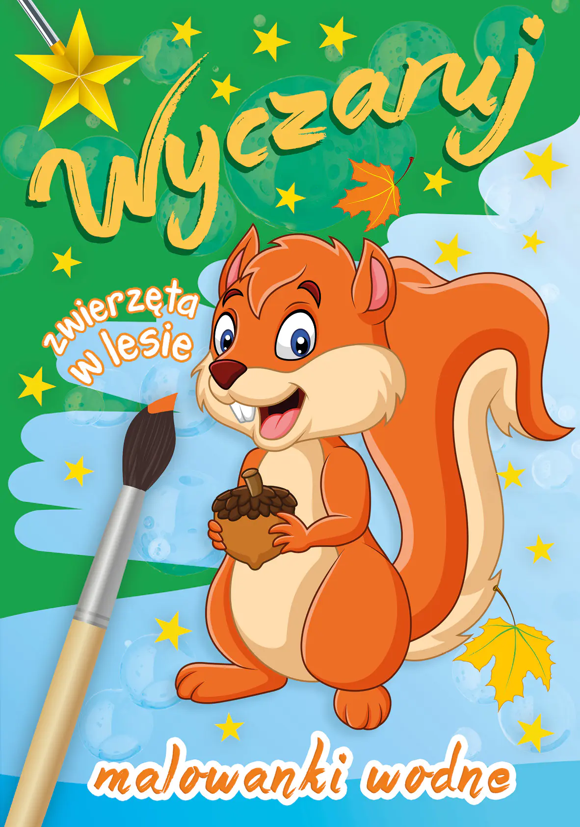 Książka - Skrzat, Malowanka wodna A4, wyczaruj zwierzęta w lesie, 157211