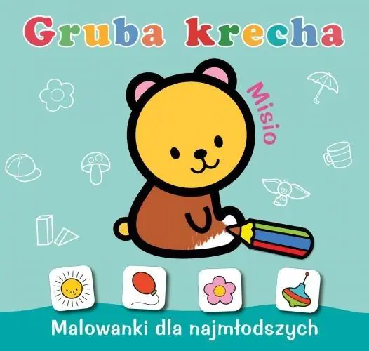 Książka - Skrzat, Malowanka 20x19 cm, gruba krecha, misio naklejki, 157402