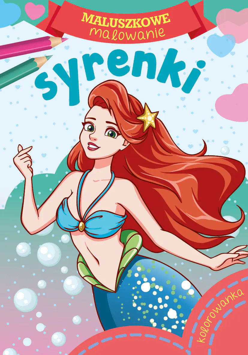 Książka - Skrzat, Malowanka A5 maluszkowe malowanie, Syrenki, 158294 Sk