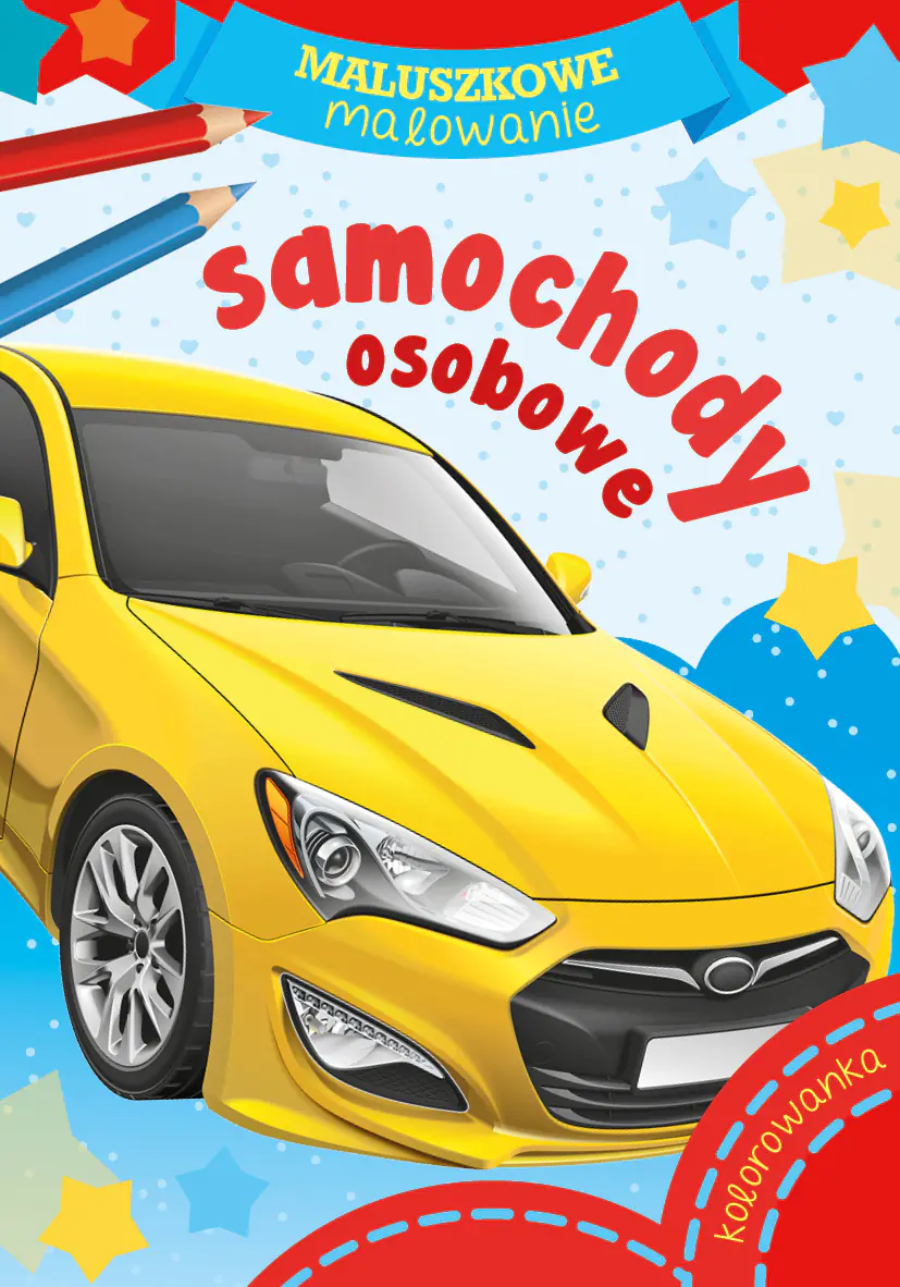 Książka - Skrzat, Malowanka A5 maluszkowe malowanie, Samochody osobowe, 158362