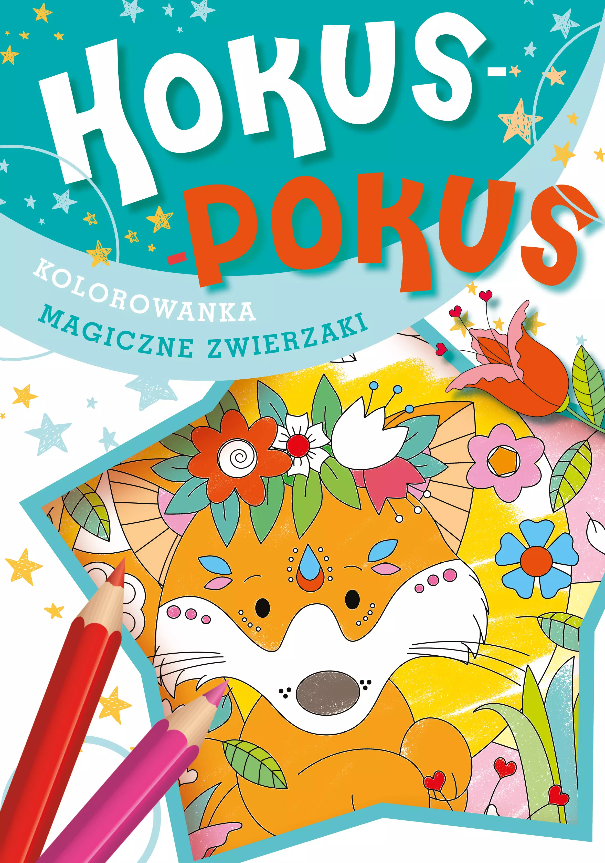 Książka - Skrzat, Malowanka A4 Hokus-Pokus, magiczne zwierzaki, 158478