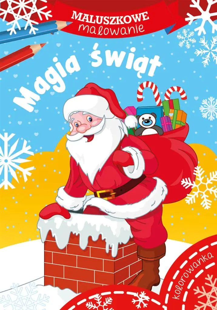 Książka - Skrzat, Malowanka A5 maluszkowe malowanie, magia świąt, 159345
