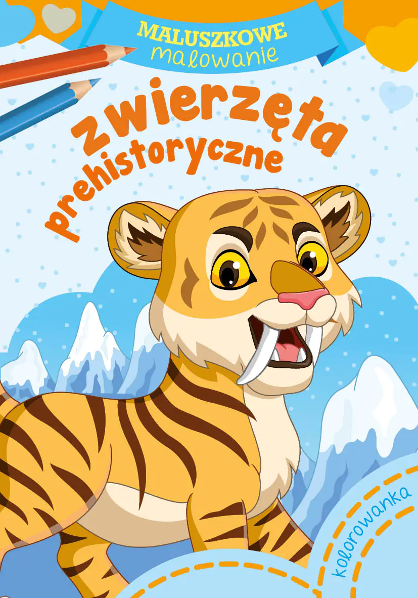 Książka - Zwierzęta Prehistoryczne Kolorowanka Malowanka