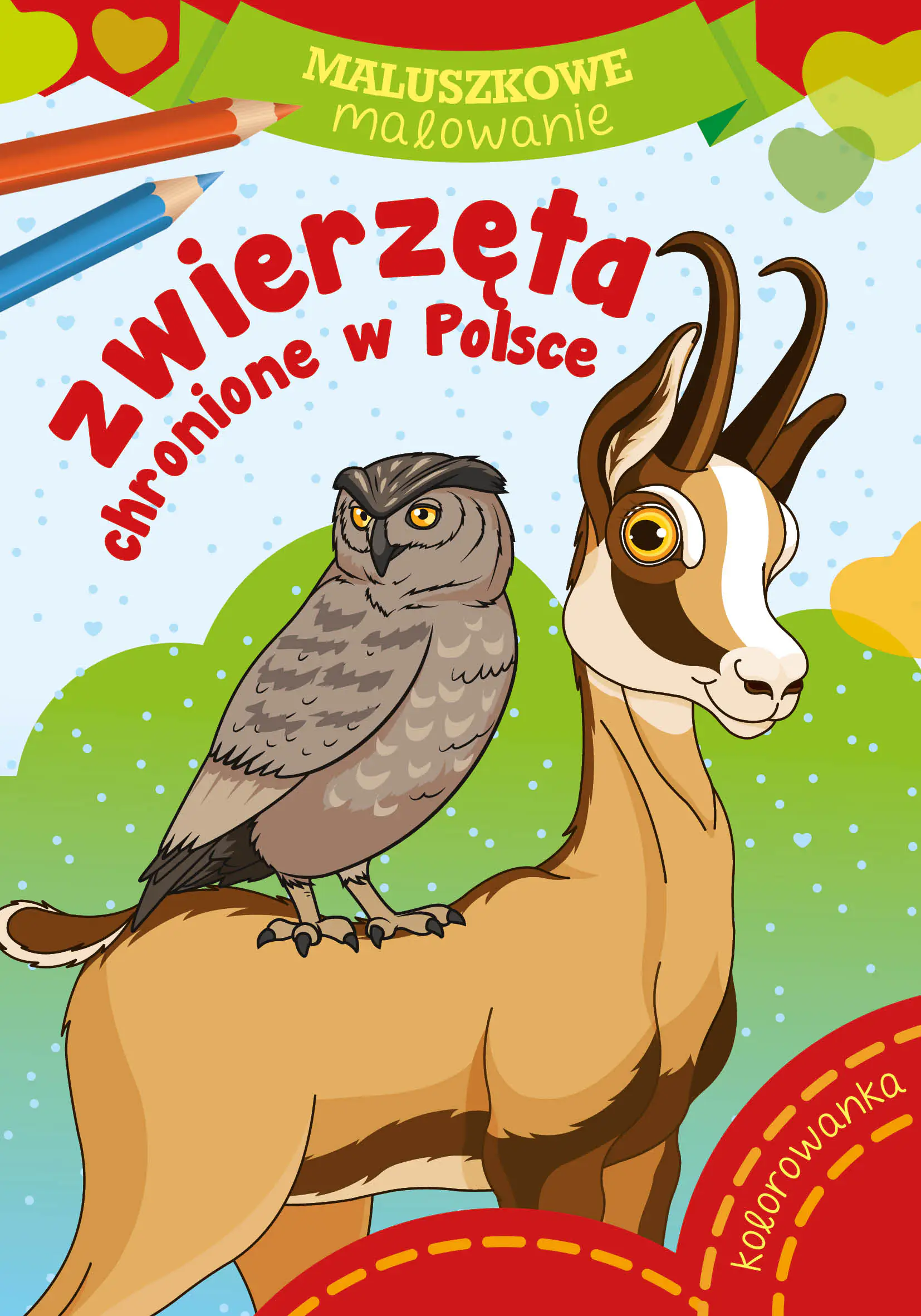 Książka - Skrzat, Malowanka A5, maluszkowe malowanie, Zwierzęta chronione w Polsce, 159857
