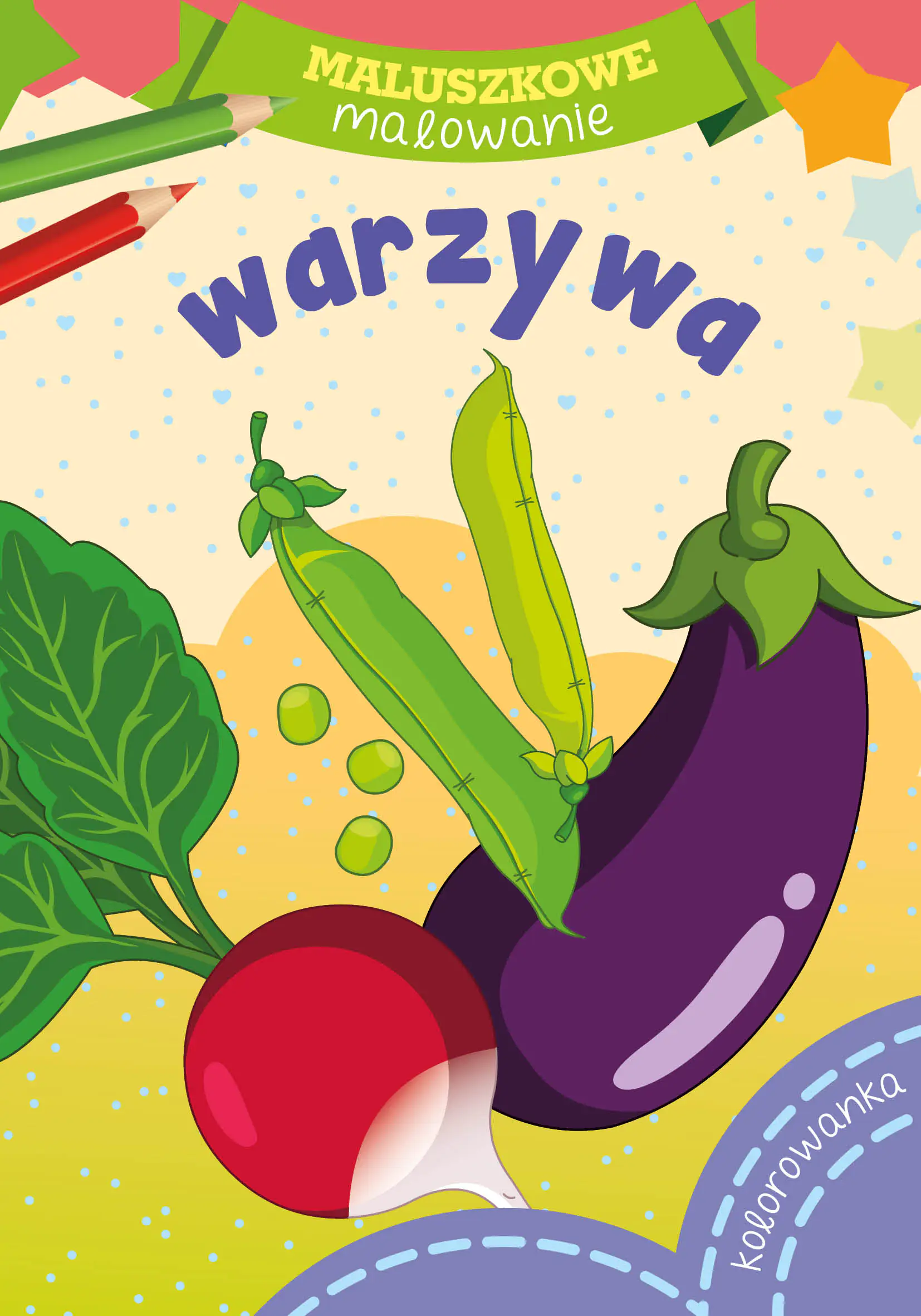 Książka - Skrzat, Malowanka A5 maluszkowe malowanie, Warzywa, 159871
