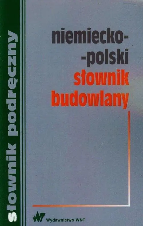 Książka - Niemiecko-polski słownik budowlany