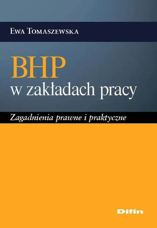 Książka - BHP w zakładach pracy