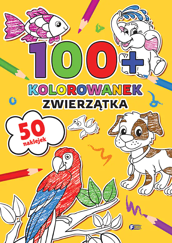 Książka - Zwierzątka. 100+ kolorowanek