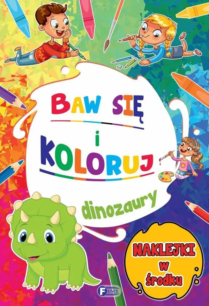 Książka - Baw się i koloruj dinozaury