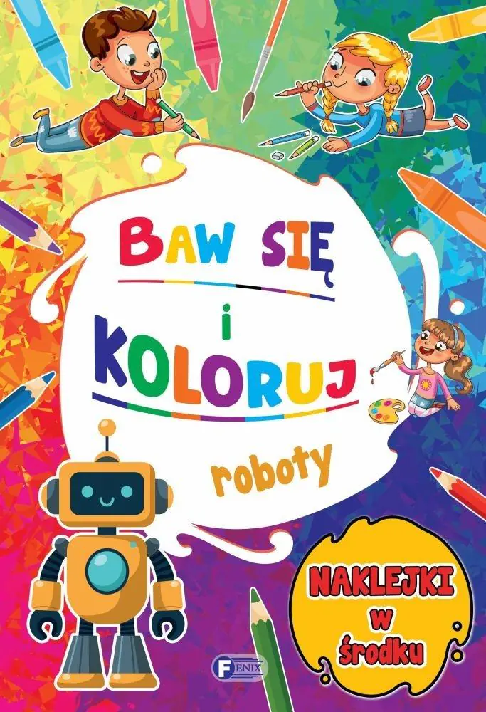 Książka - Baw się i koloruj roboty