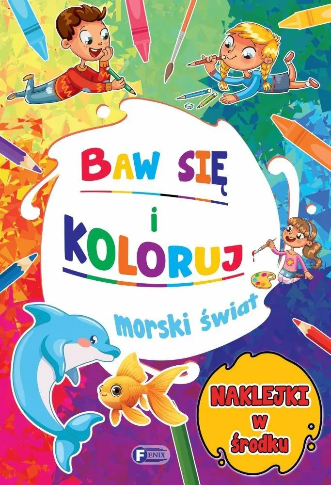 Książka - Baw się i koloruj morski świat