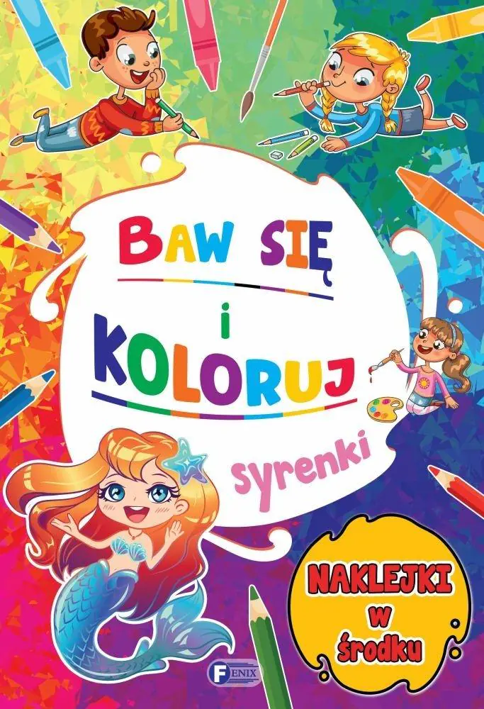 Książka - Baw się i koloruj syrenki