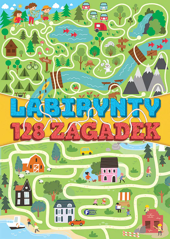 Książka - Labirynty 128 zagadek