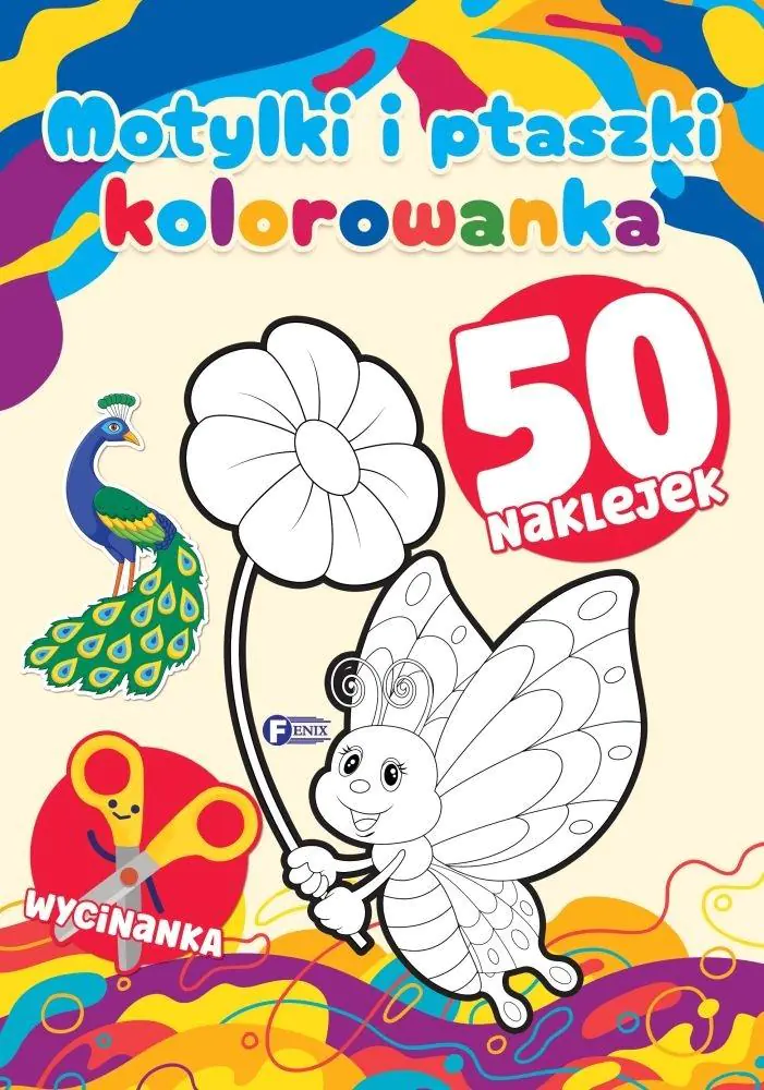 Książka - Motylki i ptaszki. Kolorowanka