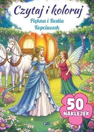 Książka - Piękna i Bestia / Kopciuszek. Czytaj i koloruj