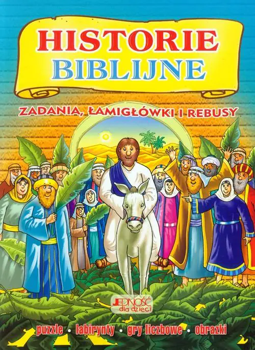 Książka - Historie biblijne. Zadania, łamigłówki i rebusy