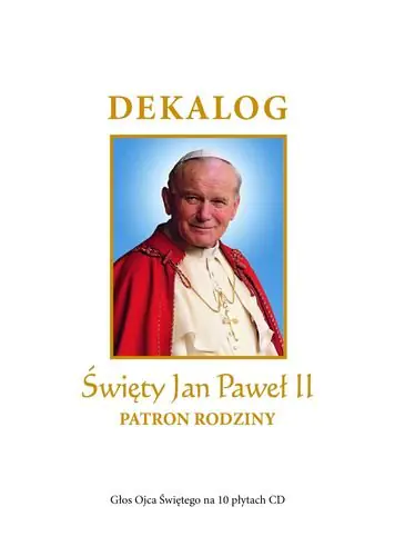 Książka - Dekalog Święty Jan Paweł II Patron rodziny