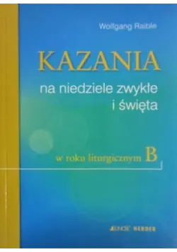 Książka - Kazania na niedziele zwykłe i święta