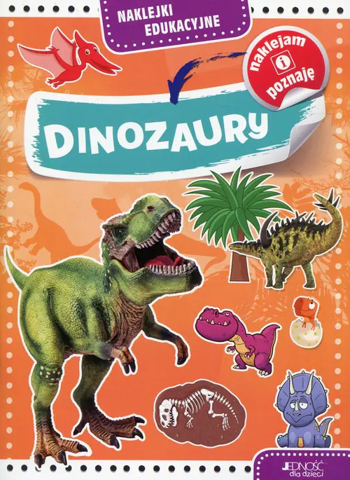Książka - Naklejki edukacyjne. Dinozaury