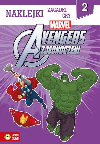 Książka - Avengers Zjednoczeni. Naklejki, zagadki, gry. Tom 2