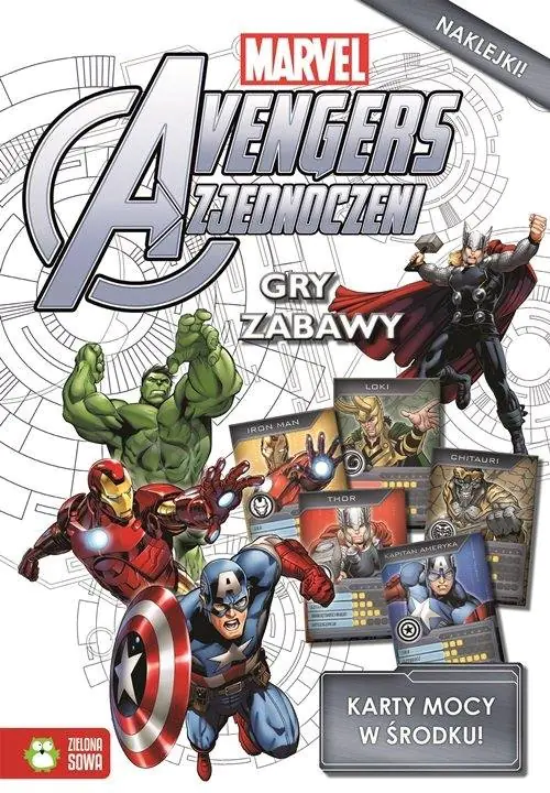 Książka - Avengers. Gry i zabawy. Karty mocy