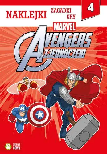 Książka - Avengers Zjednoczeni cz.4 Naklejki, zagadki, gry