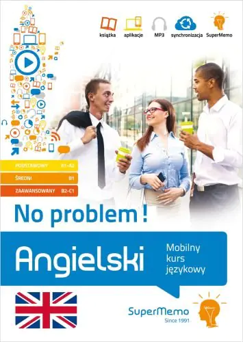 Książka - Angielski. No problem! Mobilny kurs językowy. Poziom podstawowy A1-A2, średni B1, zaawansowany B2-C1