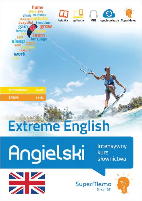 Książka - Extreme English. Intensywny kurs słownictwa. Poziom podstawowy A1-A2 i średni B1-B2