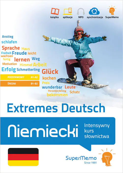 Książka - Extremes Deutsch. Intensywny kurs słownictwa. Poziom podstawowy A1-A2 i średni B1-B2