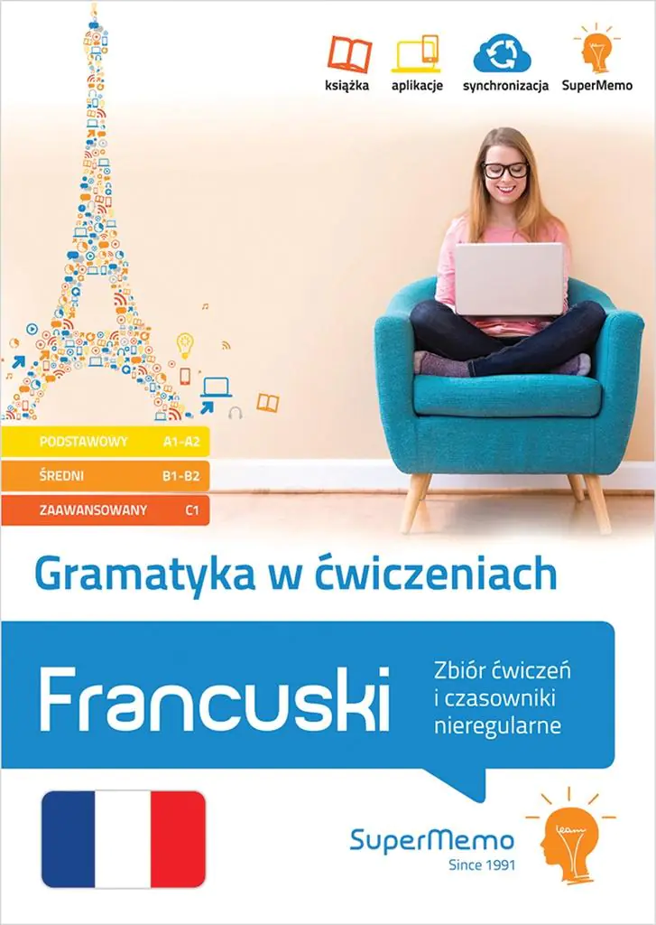 Książka - Gramatyka w ćwiczeniach. Francuski. Zbiór ćwiczeń i czasowniki nieregularne