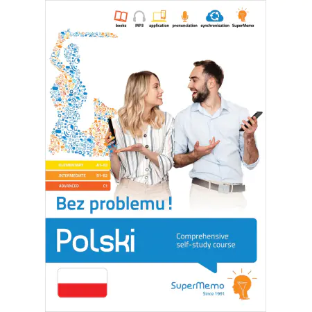 Książka - Polski. Bez problemu! Kompleksowy kurs do samodzielnej nauki (poziom A1-C1)
