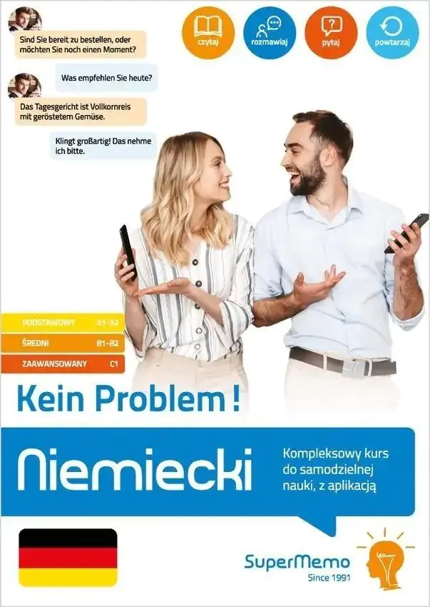 Książka - Niemiecki. Kein Problem! Kompleksowy kurs do samodzielnej nauki, z aplikacją