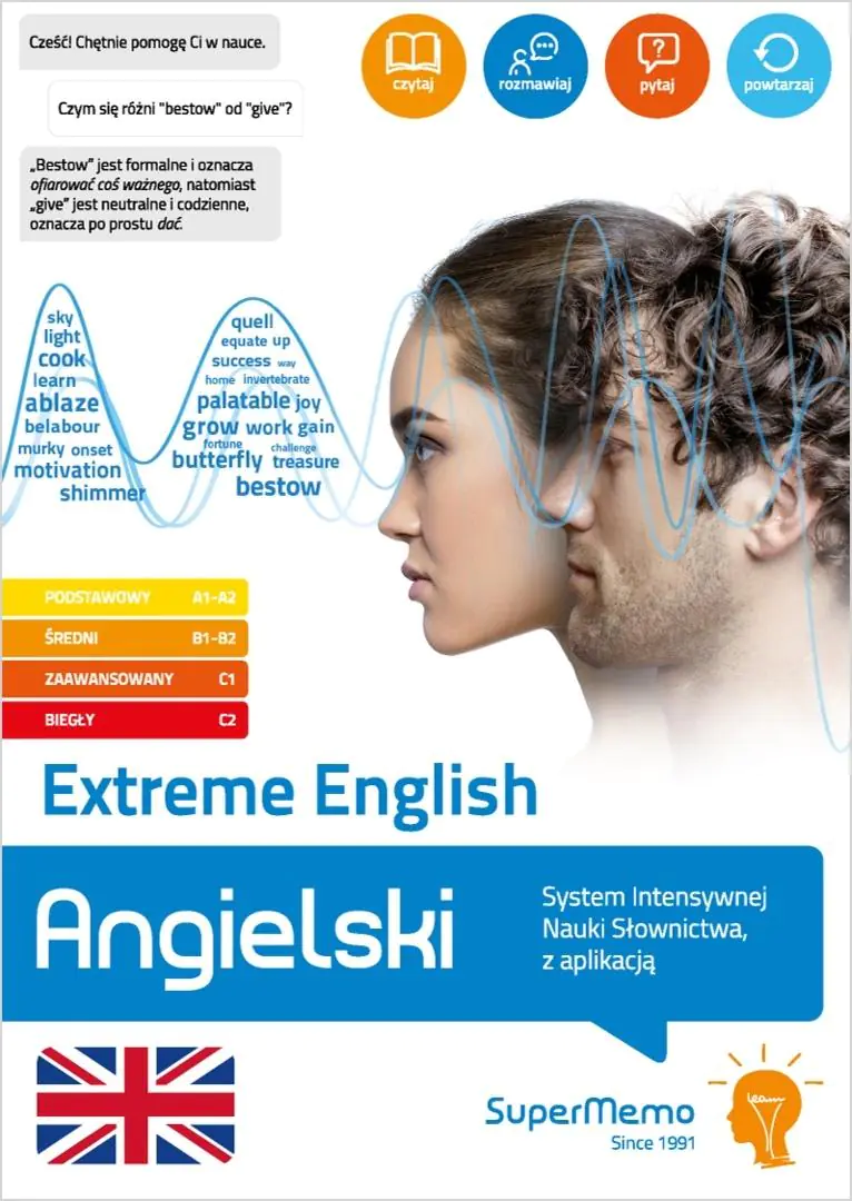 Książka - Extreme English. Angielski. System Intensywnej Nauki Słownictwa, z aplikacją
