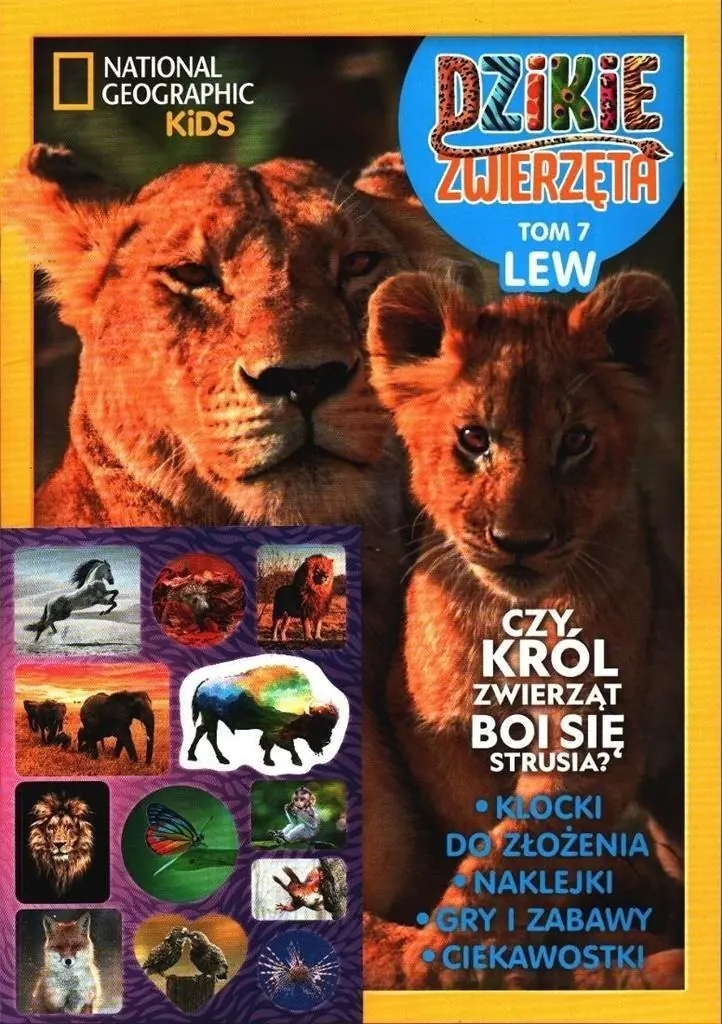 Książka - Dzikie zwierzęta T.7 Lew