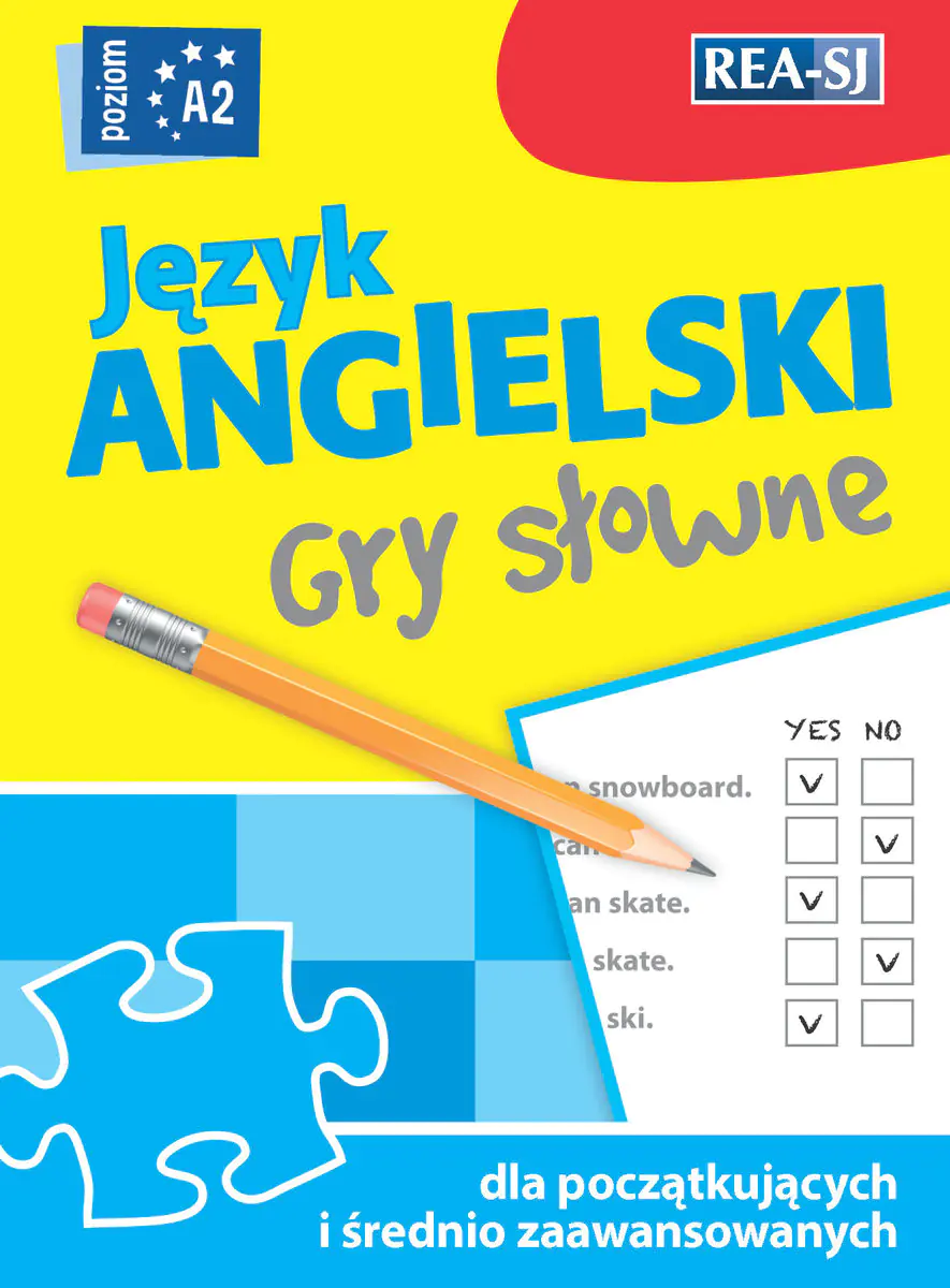 Książka - Język angielski. Gry słowne. Poziom A2