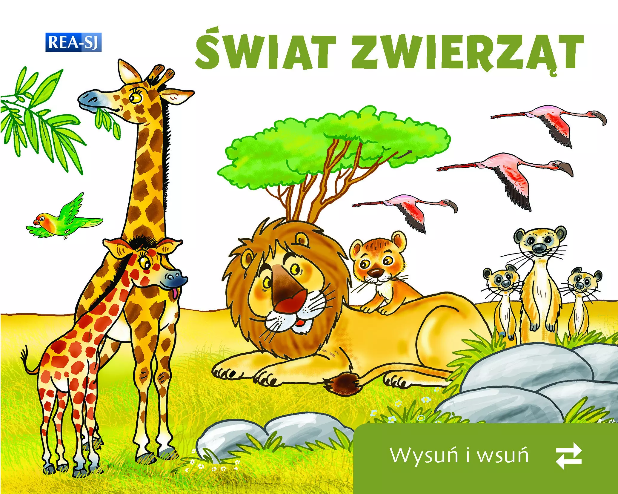 Książka - Świat zwierząt. Wysuń/wsuń