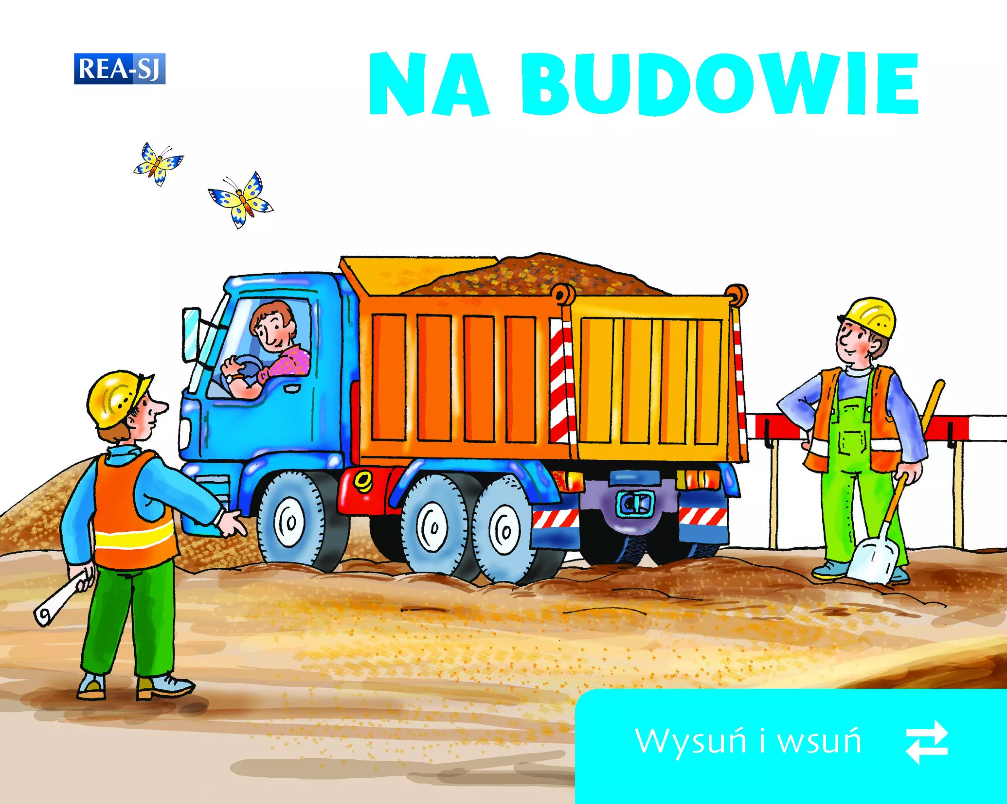 Książka - Na budowie. Wysuń/wsuń
