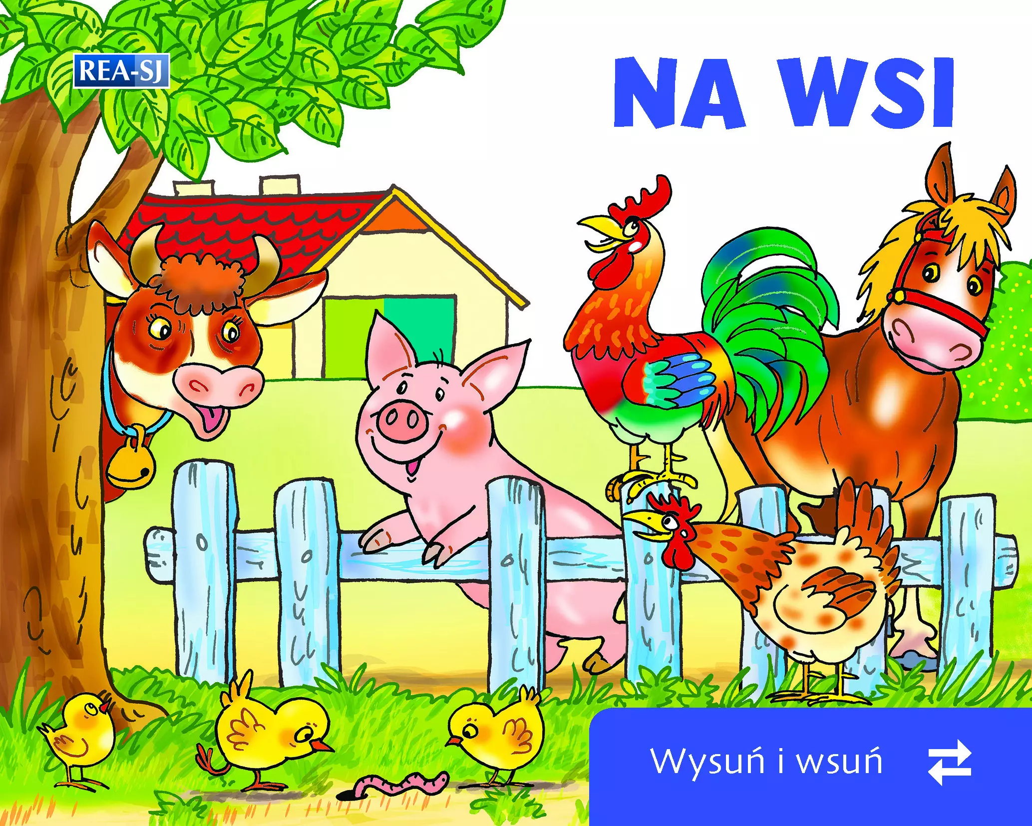 Książka - Na wsi. Wysuń/wsuń