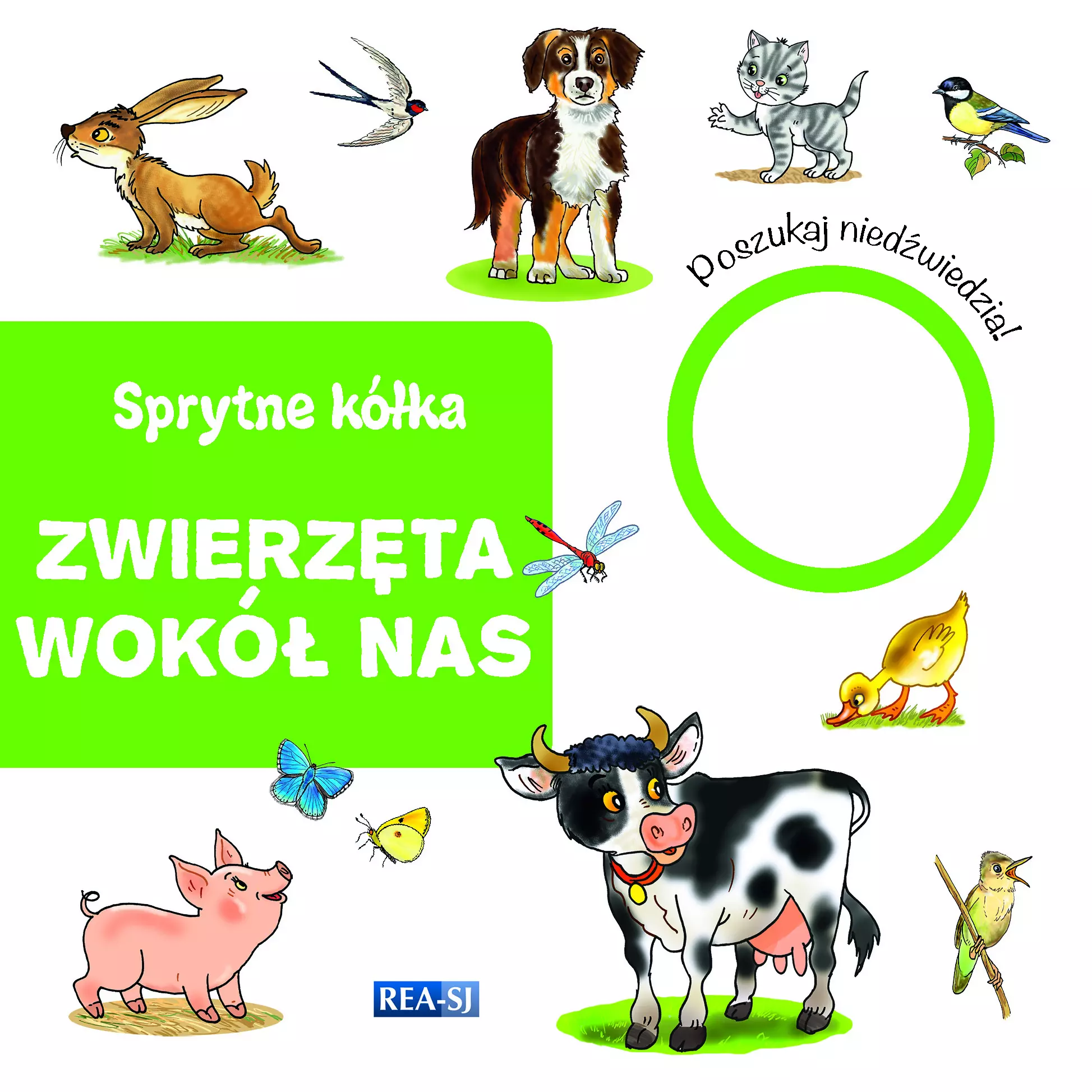 Książka - Zwierzęta wokół nas. Sprytne kółka