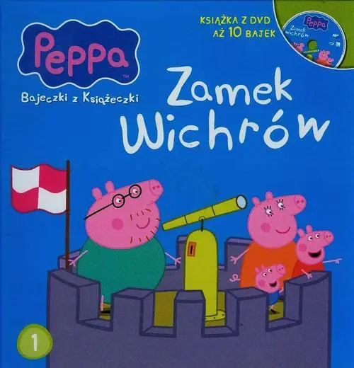 Książka - Świnka Peppa. Bajeczki z.. 1 Zamek Wichrów   DVD