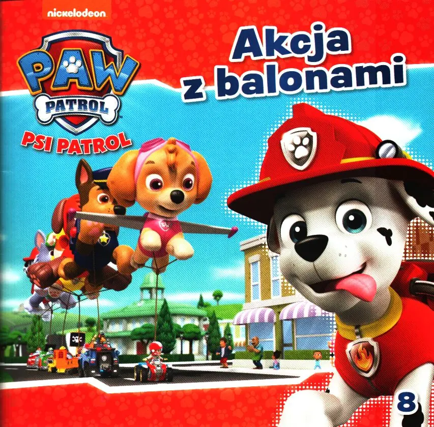 Książka - Psi Patrol 8 Akcja z balonami