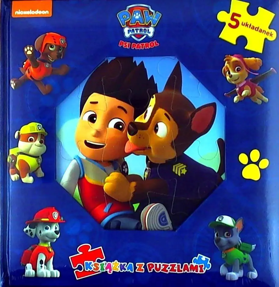 Książka - Psi Patrol Książka z Puzzlami