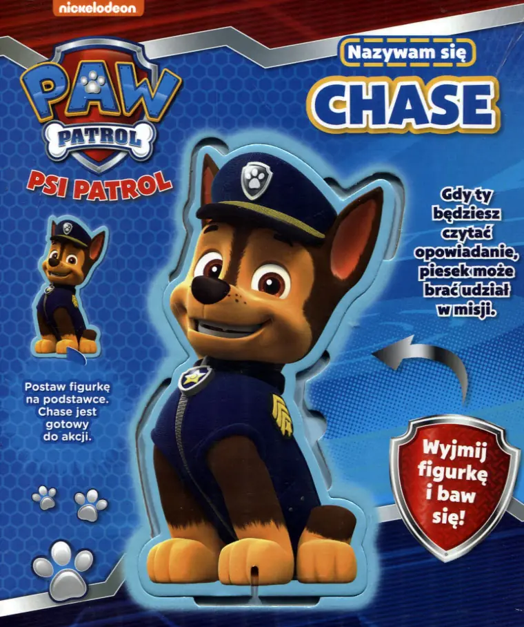 Książka - Psi Patrol.Nazywam się Chase