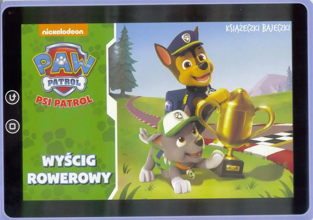 Książka - Psi patrol Książeczki bajeczki Wyścig rowerowy