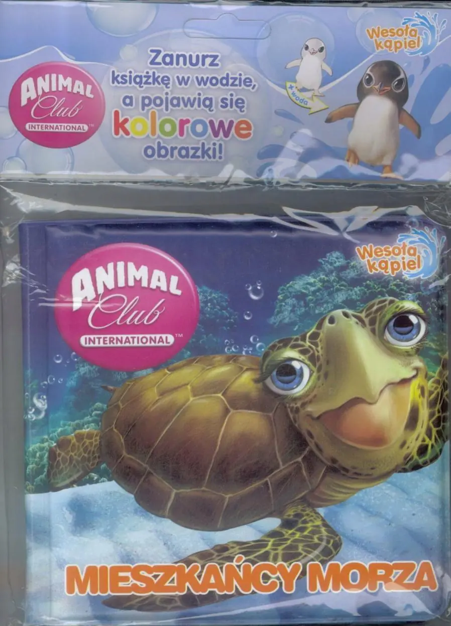 Książka - Animal Club. Wesoła kąpiel. Mieszkańcy morza. Nr 1