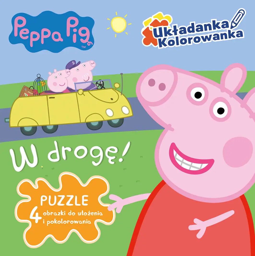 Książka - Peppa Pig Świnka Peppa Układanka Kolorowanka