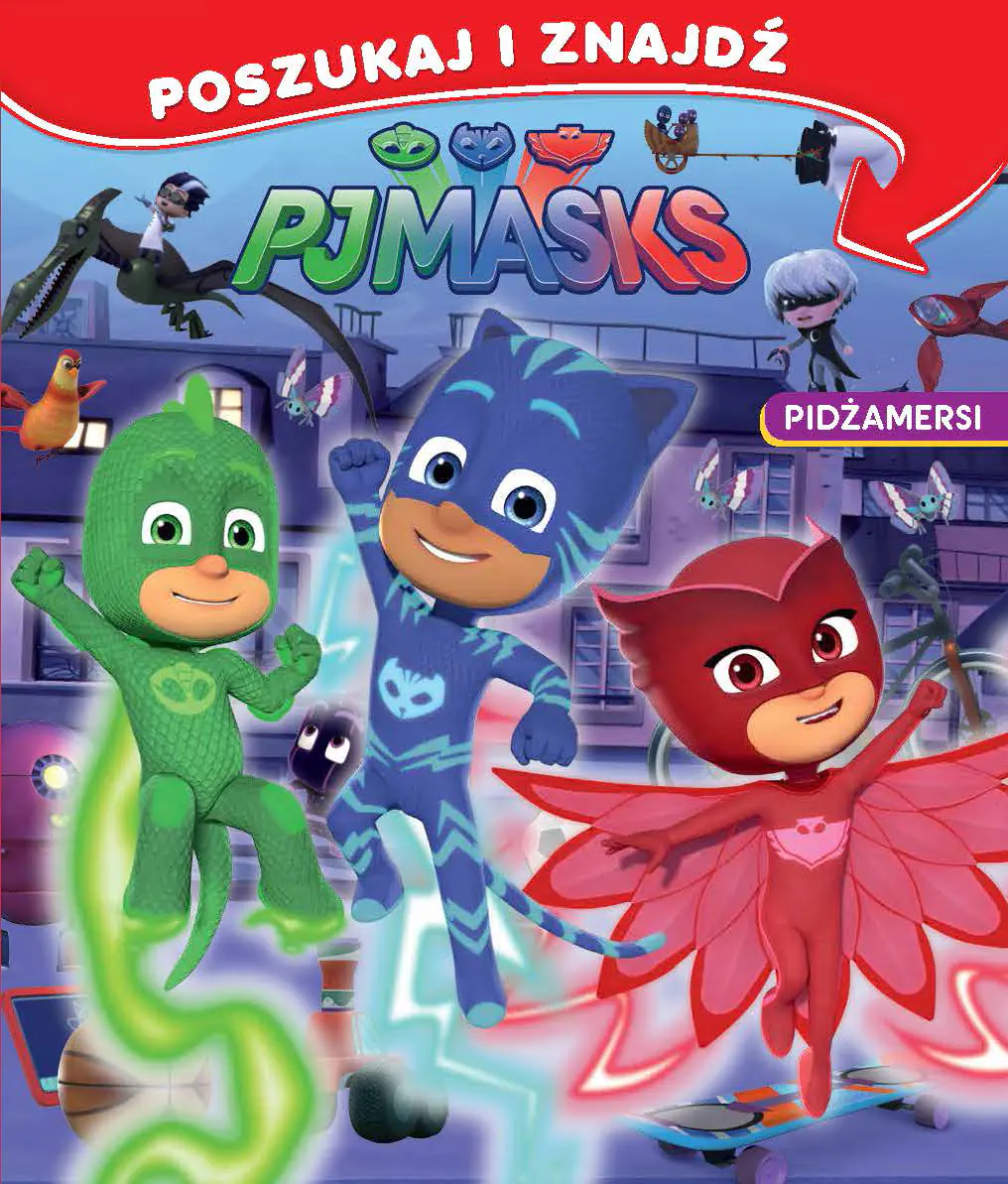 Książka - PJ MASKS Pidżamersi Poszukaj i Znajdź